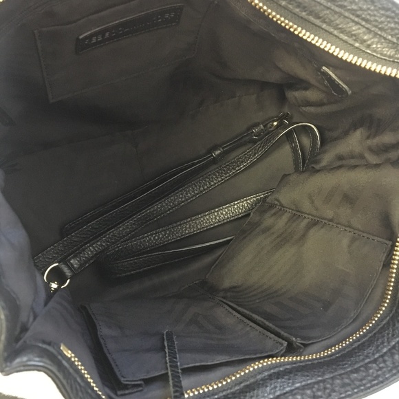 Rebecca Minkoff Regan Satchel Tote Bag,Black - Picture 4 of 6